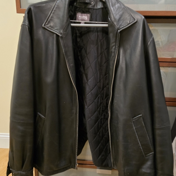 Wilson Leather Black Lightweight Jacket with Glossy Finish Womens - Picture 1 of 10